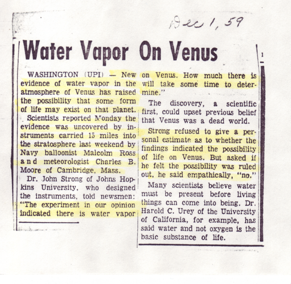 luna - Recipiente per notizie rifferite unicamente a :NASA , ESA,Sonde spaziali,e altro ancora. - Pagina 2 Venusarticle1959se4
